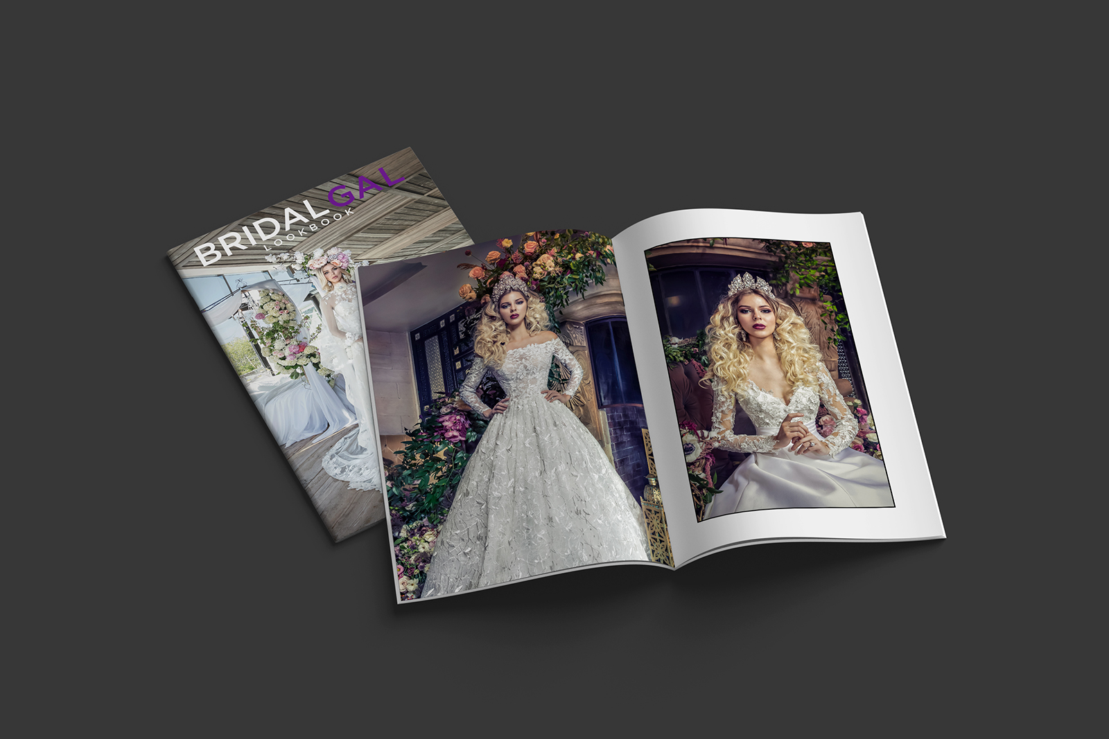 Print Design - Magazine Layout - Brochures, Business Cards - BridalGal - Palm Island Creative