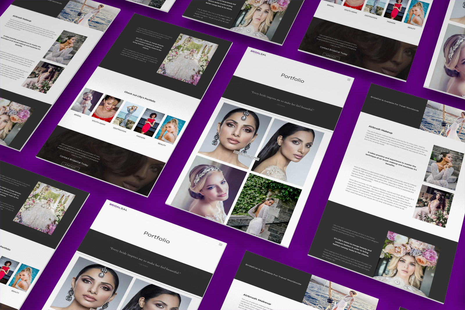 Website Design & Development - BridalGal - Palm Island Creative