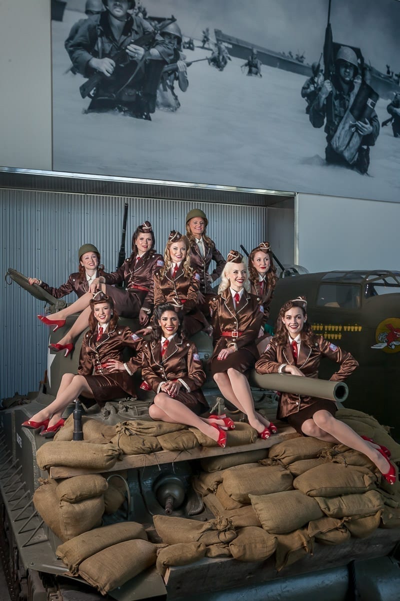 Commercial Photography - Promotions & Events - WWII Museum - Victory Belles - Palm Island Creative