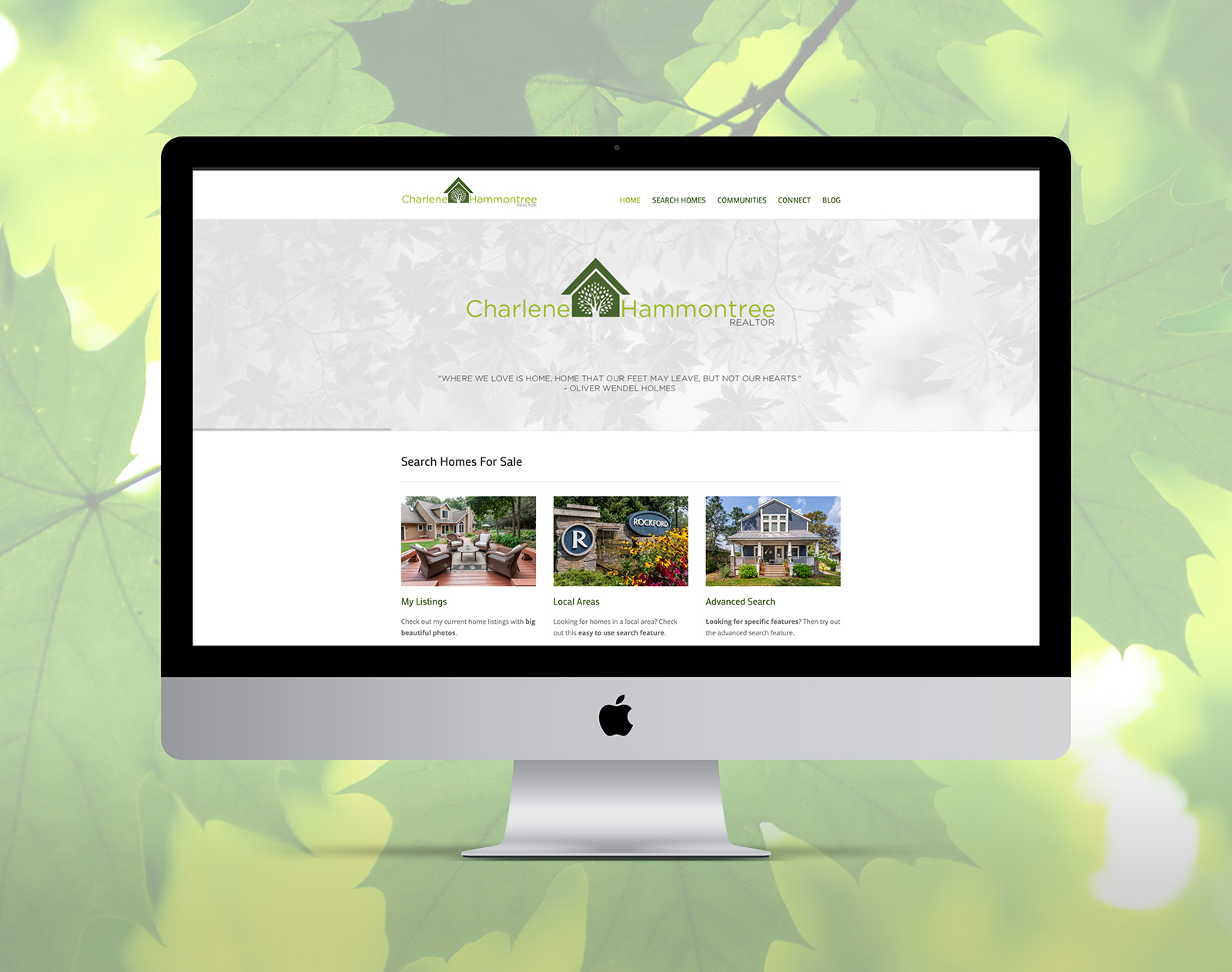 Web Design, Logo & Brand Development and Professional Photography for the Real Estate Market - Charlene Hammontree Realty - Palm Island Creative