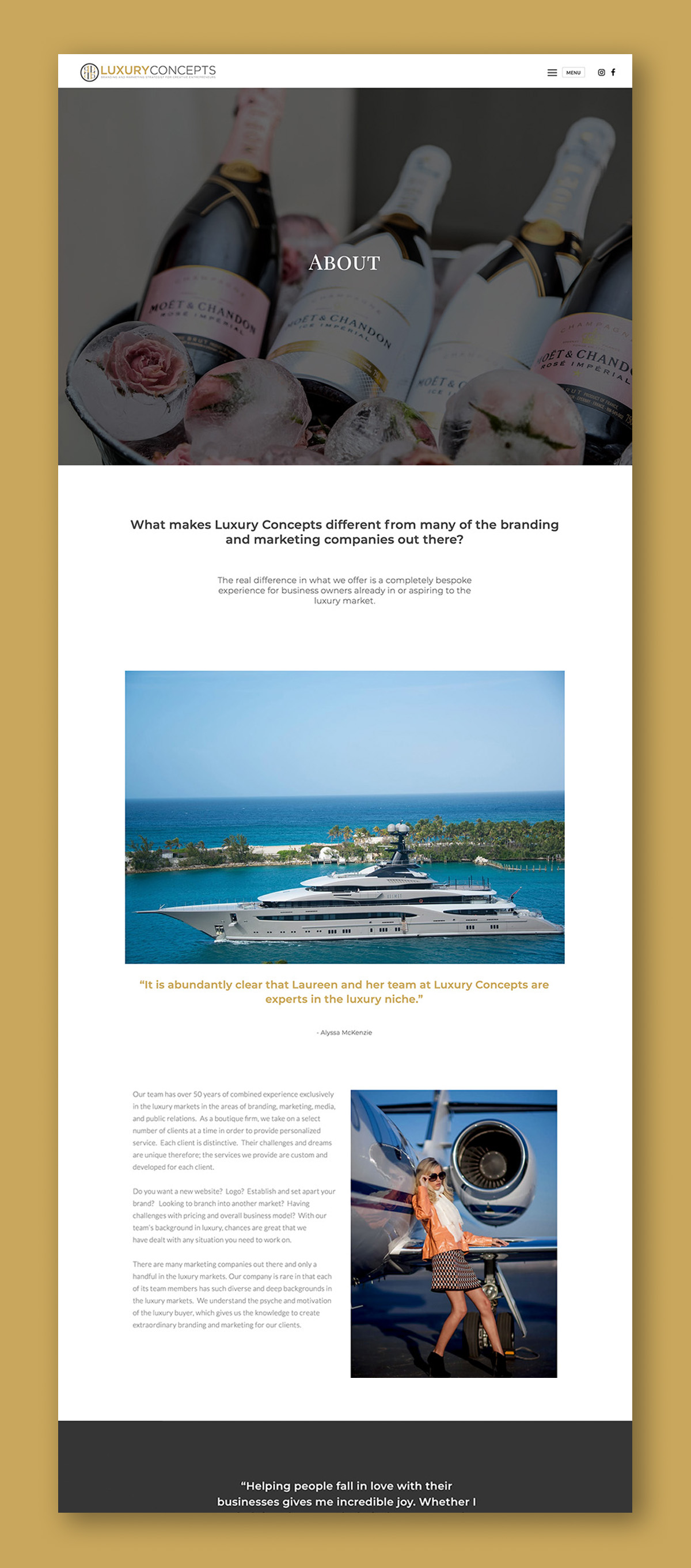 Luxury Market & Industry - Logo, Branding & Web Design - Brand Style Guide - Palm Island Creative
